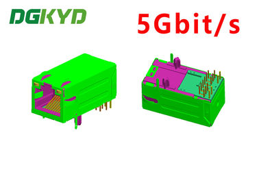 5Gbit/van de magneticshefboom van s RJ45 industriële schakelaar 33MM GY/GY ethernet