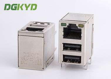 Beschermd Lusje op magneticsrj45 Schakelaar van cat6 1000BASE met Dubbel USB 2,0 HAVEN