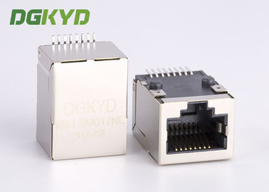 Beschermde cat5-netwerkhefboom, de Lage schakelaar van profielsmt rj45 met interne transformator
