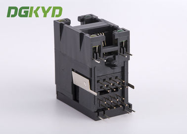 Unshielded 2x1 Stack Double Port RJ45 Connector Without Transformer Ethernet Socket
