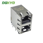 2x1 Dual Port RJ45 Connector With Light And Wing Without Filter Dual Color Light DGKYD59212188DG1A1DY1C022 Short Body