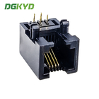 DGKYD53211164IWA1DY4 RJ11 interface 6P4C connector fully plastic direct insertion 90 degree socket 6U
