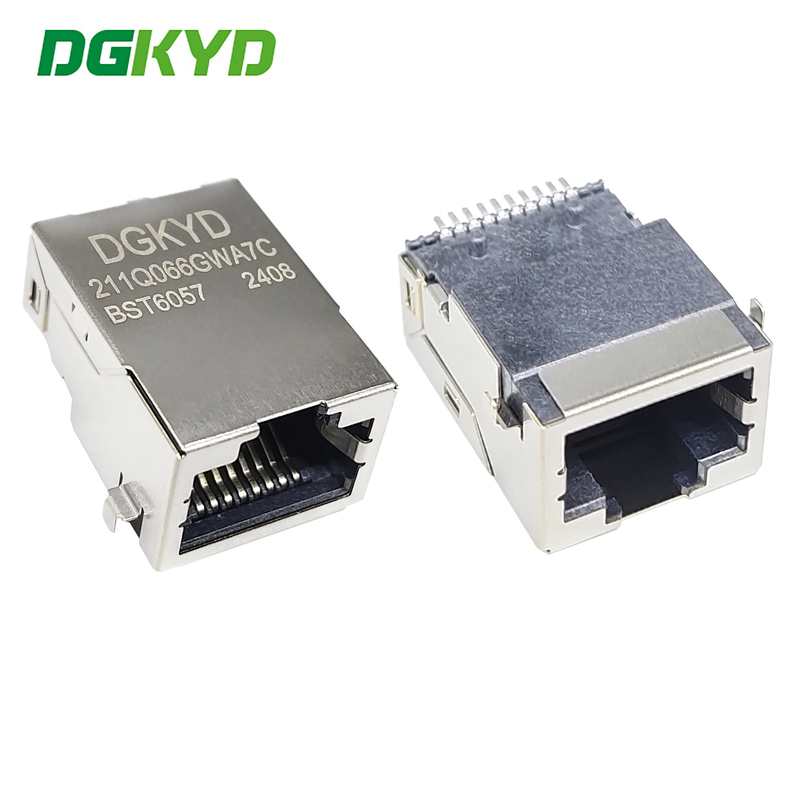 DGKYD211Q066GWA7CBST6057 RJ45 1000base Integrated Connector Patch Network Interface Ethernet Filtering Without Light SMT
