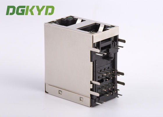 Cat 3 Stack RJ45 2 X 1 Dual Port Rj45 jack Network Rj45 Connectors