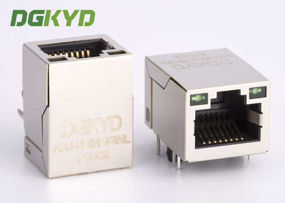 Single Port Shielded Integrated Transformer Modular Jack Rj45 For Telecom Transmitter RJ45 With Transformer