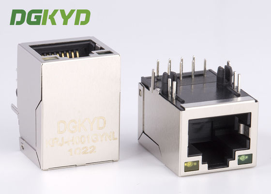 Shield RJ45 Modular Jack Female Magnetic Network Port With Lan Transformer