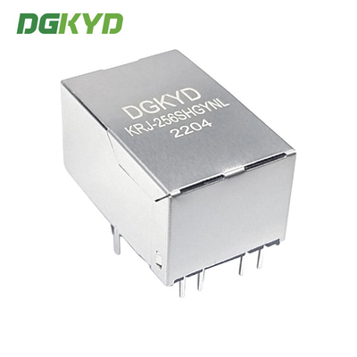 Tap Up Female Connector RJ45 Modular Jack 10/100BASE With LED