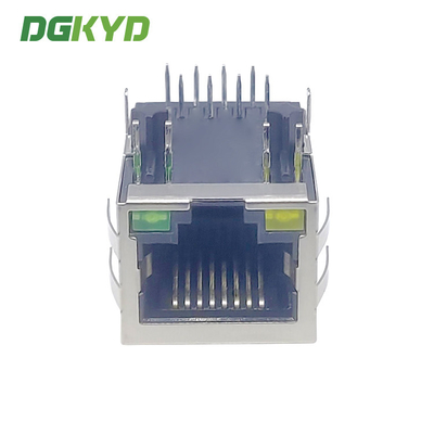 8 pins 10 / 100 BASE-T RJ45 Connector with Transformer, Ethernet Communication jack