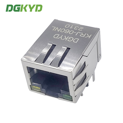 8 pins 10 / 100 BASE-T RJ45 Connector with Transformer, Ethernet Communication jack