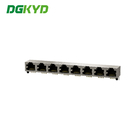 RJ45 Connector 90 Degrees 1x8 RJ45 Female Jack 8 Ports Network Switch Connectors DGKYD561888GWA1DY1022