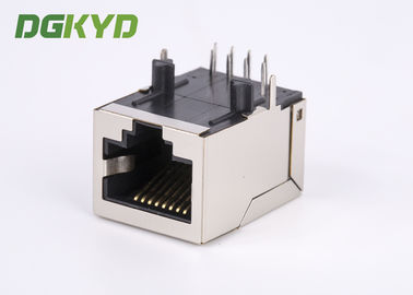 Shielded Right Angle Magnetics RJ45 Connector Communication Female Ethernet Jack