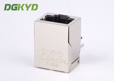 Shielded Right Angle Magnetics RJ45 Connector Communication Female Ethernet Jack