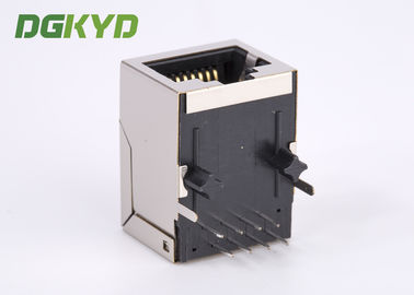 Shielded Right Angle Magnetics RJ45 Connector Communication Female Ethernet Jack