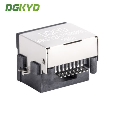Shield Right Angle Extra Low Profile Rj45 Ethernet Connector, 8p8c Jack SMD KRJ-72A75MMNL