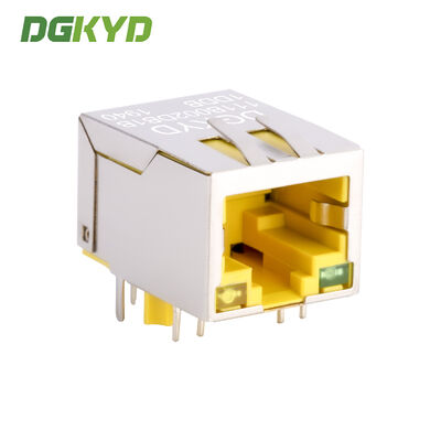 RJ45 100Mbps industrial communication network interface Ethernet socket yellow DGKYD111B002DB1DDB