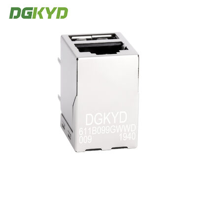 RJ45 with single USB 2.0 100Mbps connector 6U network interface DGKYD611B099GWWD009
