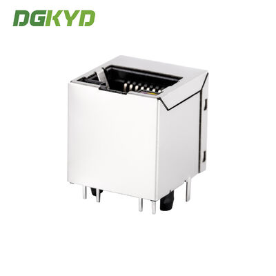 KRJ-180CNL Vertical Entry RJ45 Connector Single Port Integrated Magnetic Ethernet Jack 100Mb RJ45 With Transformer