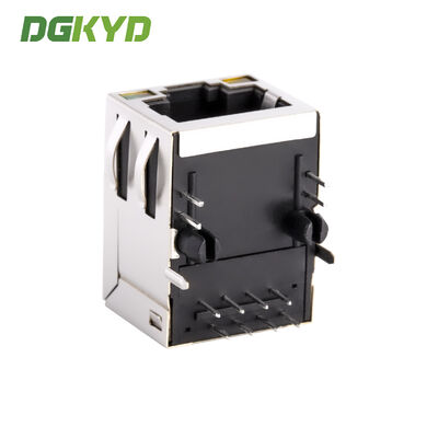 Industrial Grade 8PIN RJ45 Shielded Connector with 6U Gold Plating for Network Port