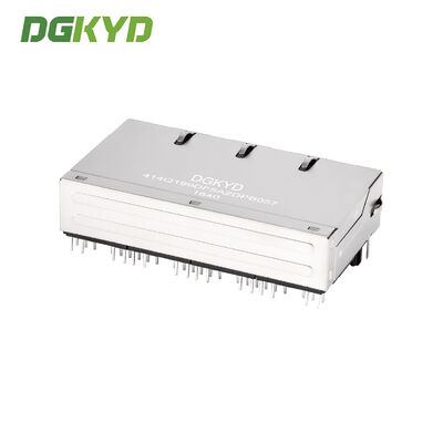 Multi Port RJ45 Connector with Integrated Magnetic 8p12c Poe Filter for PCB Communication
