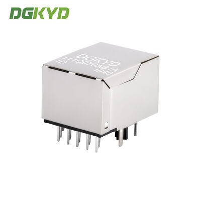 DIP Mount TAB-DOWN RJ45 Network Connector with 2.5G Integrated Transformer Single Port RJ45 Ethernet Jack