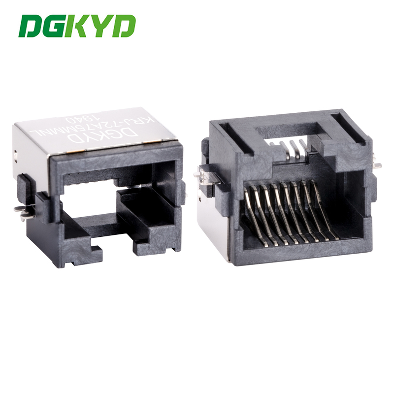 Shield Right Angle Extra Low Profile Rj45 Ethernet Connector, 8p8c Jack SMD KRJ-72A75MMNL