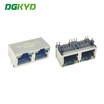 Krj-56S8P8C1X2YGNL Ganged 2 Havenrj45 Ethernet Jack Combo 100base Tx Rj 45 1 X 2