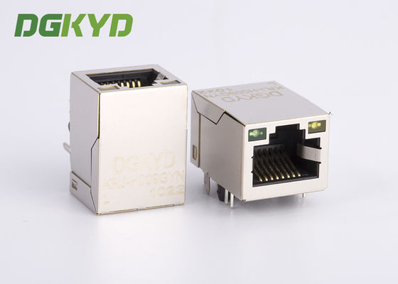 Het Netwerk Jack Rj 45 van krj-H009GYNL Gigabit de Enige Haven van de Hoeksteenmodule met LEDs
