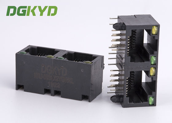 Krj-56S1X2YGWKNL Tab Up Ganged Two Port Gigabit Ethernet Rj45 Lan Jack For UTP