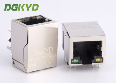90 Graad beschermde 10/100 basis-t RJ45 Ethernet Jack With Magnetic China Manufacturer
