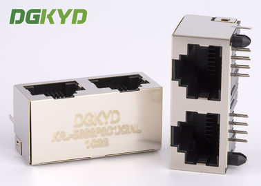 Economische de Contactdoosrj45 Modulaire Hefboom van het Kostenschild 1x2 Tab Up Double Port Ethernet