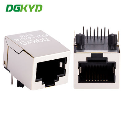 KRJ-141CNL RJ45 Connector 1X1 Port naar beneden gericht met afgeschermde onverlichte kristalkop