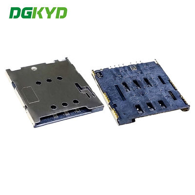 MICRO-SIM-kaarthouder 1.42H onfeilbaar type 6+2PUSH geschikt voor elektronische producten DGKYDSIM142H62A6A2Y3WS286