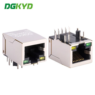 10/100/1000M Base-T/TX RJ45 Netwerkinterface met LED-lichten, modulair stopcontact voor netwerkpoort DGKYD111Q060AB2A1D