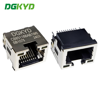 RJ45 Connector SMD Connector Zinkbord 8.5 Met Licht 8P8C Patch Type DGKYDCB851188AB1W6SB1075