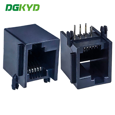 Volledig kunststof lichtloze RJ11 Ethernet connector 6P6C linker gesp DGKYD5523LE1166IWA1DY4
