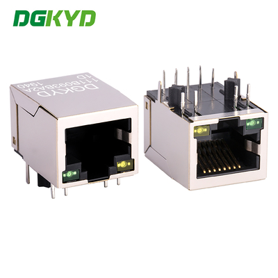 RJ45 Ethernet-poort, één poort, alles inclusief met lichten, 8PIN DIP met filter DGKYD111B093BA2A1D