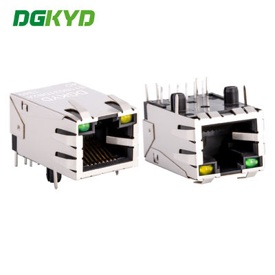 RJ45 connector 100Mbps geïntegreerde transformator netwerkpoort enkele rij pin DGKYD311B031DB2A4D