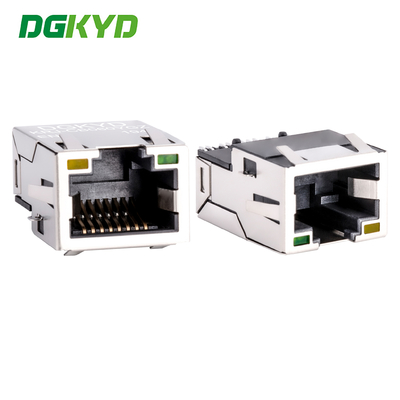 PCB-magnetische aansluiting met megabit-transformer SMT SINK RJ45 Ethernet-connector KRJ-CB060YGZENL