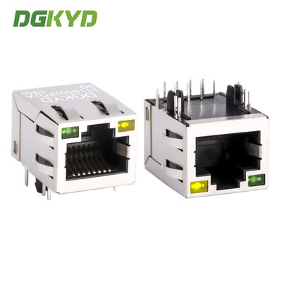RJ45-netwerkportpoort met ingebouwde geïntegreerde transformator van 100 Mbps en licht DGKYD211B002FD2A4D