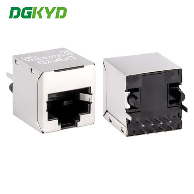 Industriële verticale netwerkpoort RJ45 connector, onverlicht afgeschermde interface, DGKYD511B074GWA8D