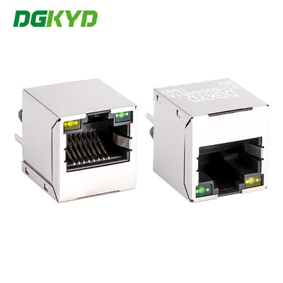 DGKYD511B084AB1A8D Verticale RJ45 Transformer 100Mbps Geïntegreerd Filter Crystal Head Up Network Interface