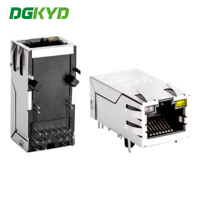 Gigabit POE stroomvoorziening RJ45 Connector Integrated Filter Socket Industrial Ethernet Communication Interface KRJ-339PNL