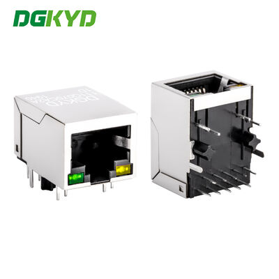Industriële Gigabit RJ45-connector met afgeschermde behuizing en LED-indicator