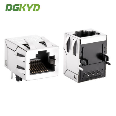 RJ45 connector 100 Mbps Industrial Network Port met 6U Gold Plating Modular Jack