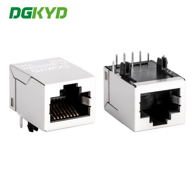 RJ45-connector 100Mbps met filter en vergulde modulaire jack voor PCB-toepassingen