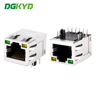 100Mbps POE RJ45 Afgeschermde Connector met Geïntegreerd Filter voor Industriële Netwerkpoort