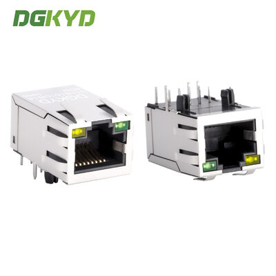 Industrial Grade RJ45 Shielded Connector met 100 Mbps snelheid en 6U Gold Plating