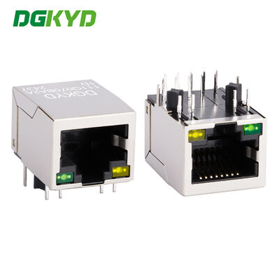 10PIN RJ45 transformator met licht en afscherming Gigabit Ethernet RJ45 afgeschermde connector DIP Mount