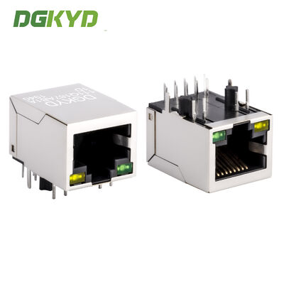Industrial Grade Single Port RJ45 Shielded Connector met Gigabit geïntegreerde transformator RJ45 Jack